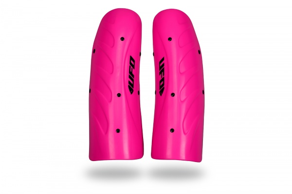 Ski and snowboard Slalom knee shin guard long version pink - Snow - SK09184-P - Ufo Plast