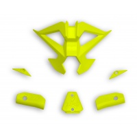 Mouthpiece & fixing accessories for motocross Diamond helmet neon yellow - Helmet spare parts - HR058-DFLU - UFO Plast