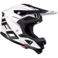 Motocross helmet Diamond black and white - ADULT - He052 - UFO Plast