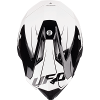 Motocross helmet Diamond black and white - ADULT - He052 - UFO Plast