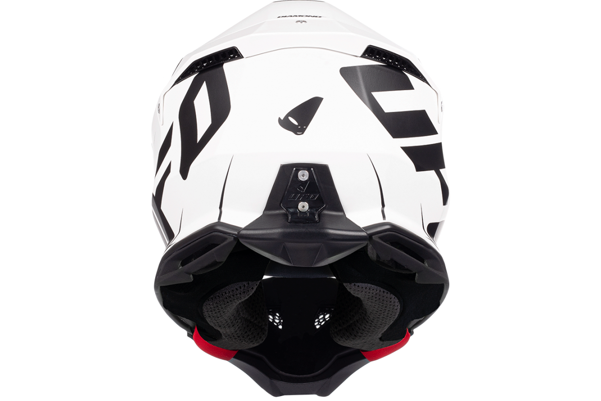 Motocross helmet Diamond black and white - ADULT - He052 - UFO Plast