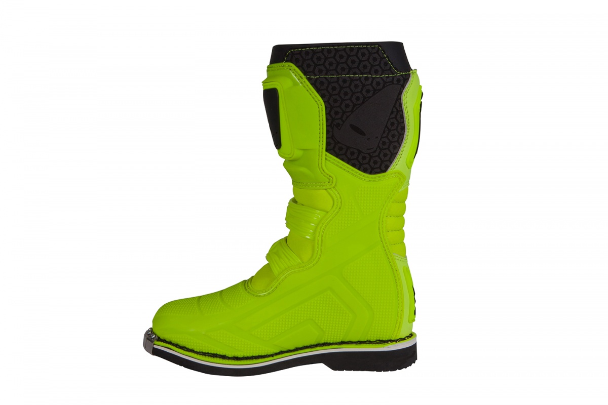 Motocross Typhoon boots for kids neon yellow - Boots - BO011-DFLU - Ufo Plast