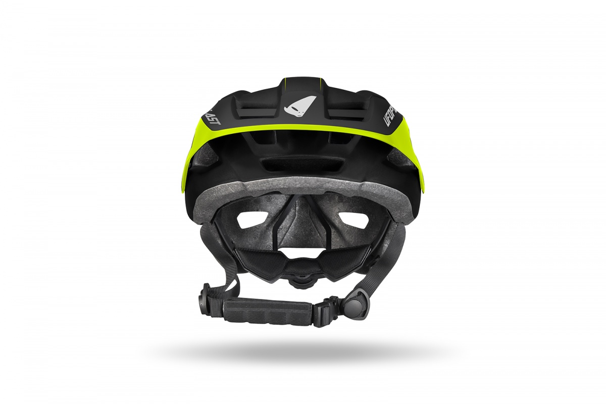 Defcon three mountain bike helmet black and neon yellow - Helmets - HE15003-K - Ufo Plast