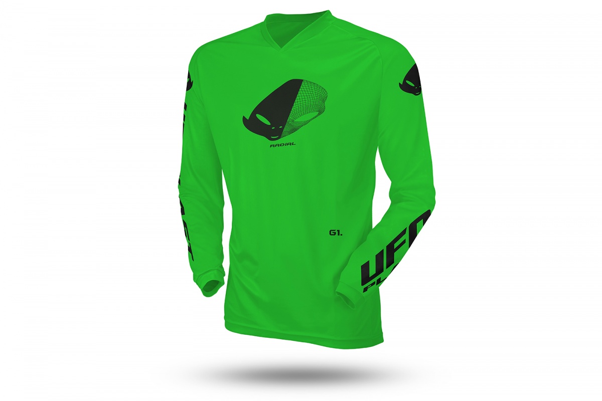 Motocross Radial jersey for kids green - Jersey - MG04531-AFLU - Ufo Plast