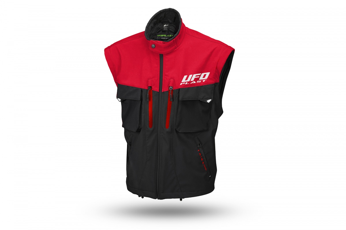 Taiga enduro jacket with protections included red - Jackets - JA13002-KB - Ufo Plast