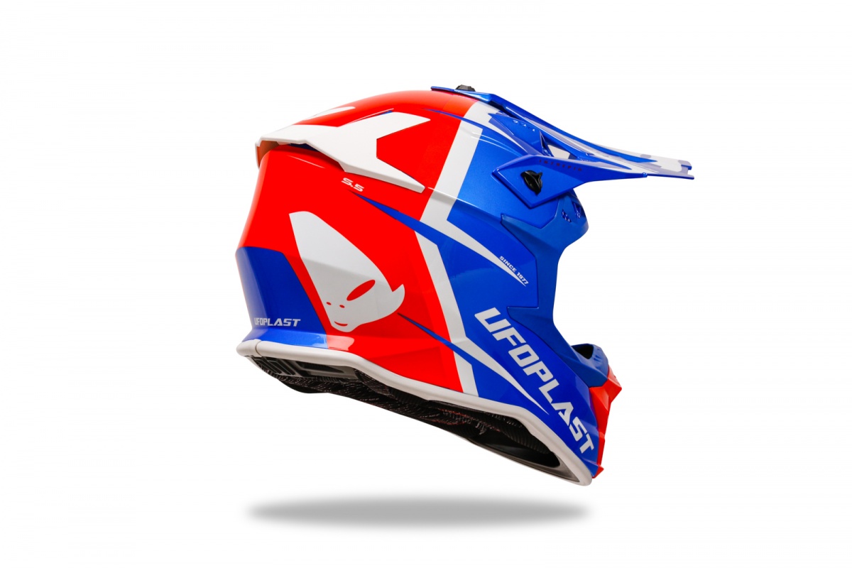 Motocross Intrepid helmet blue, red and white - Helmets - HE13400-CB - Ufo Plast