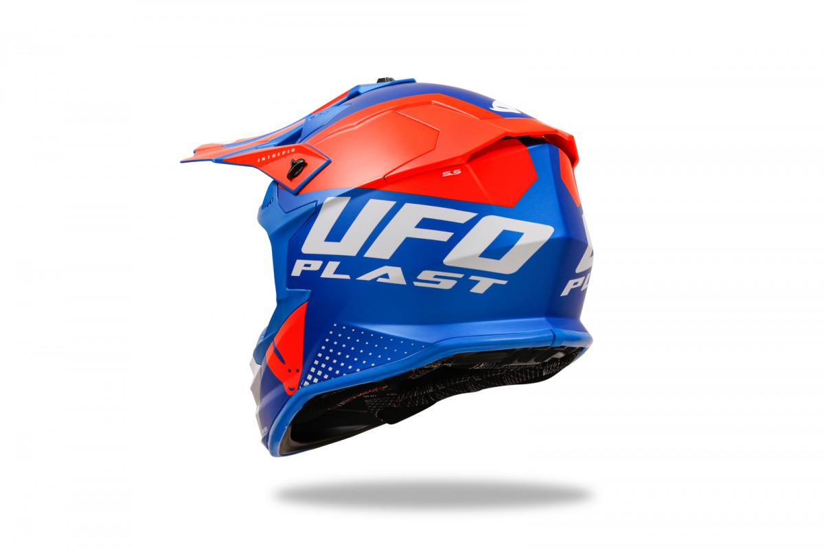 Motocross Intrepid helmet blue and orange - Helmets - HE13400-CF - UFO Plast