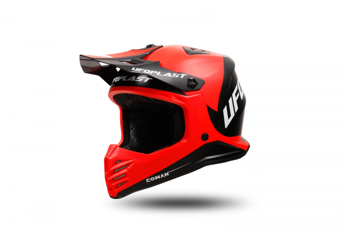 motocross Korey helmet for kids black and red - Helmets - HE13600-KB - UFO Plast