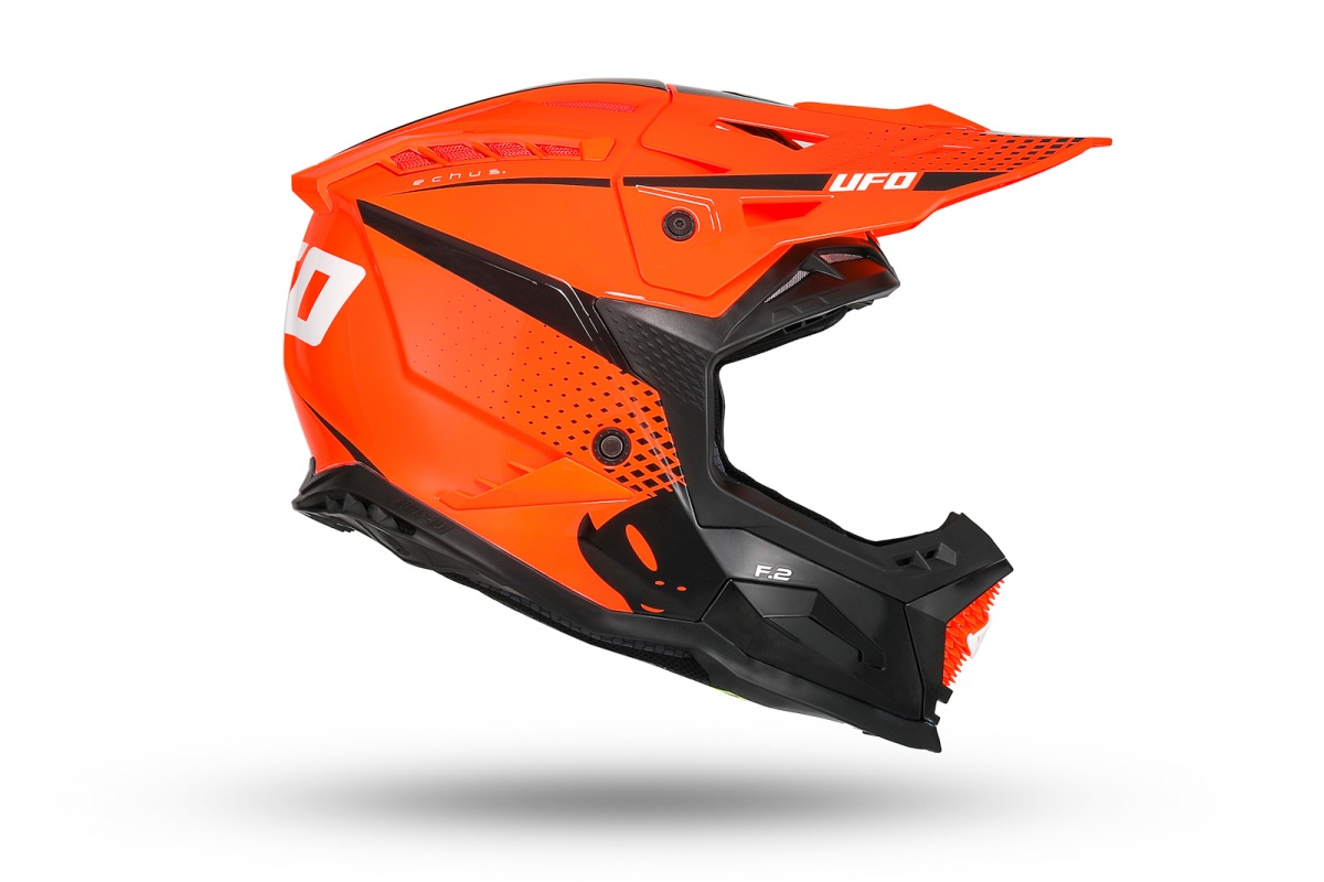 Motocross Echus helmet orange and black - Helmets - HE13100-FK - Ufo Plast