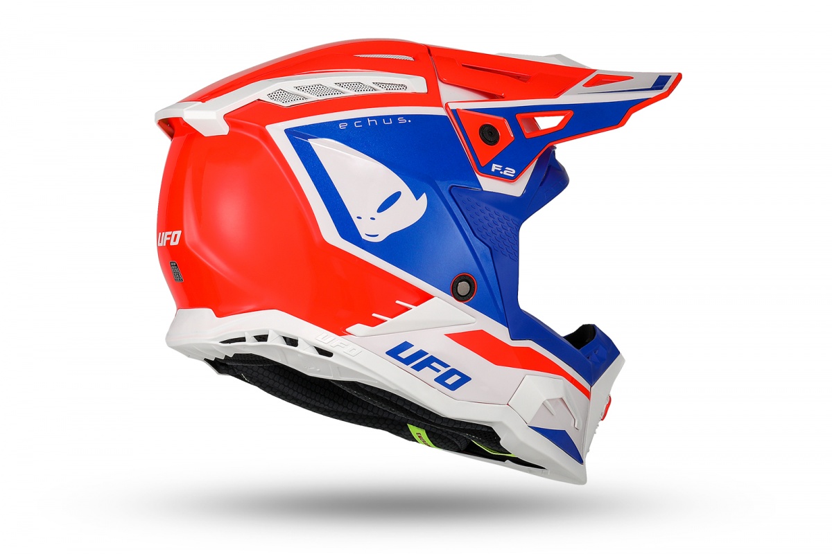 Motocross Echus helmet red blue and white - Helmets - HE13100-BC - Ufo Plast